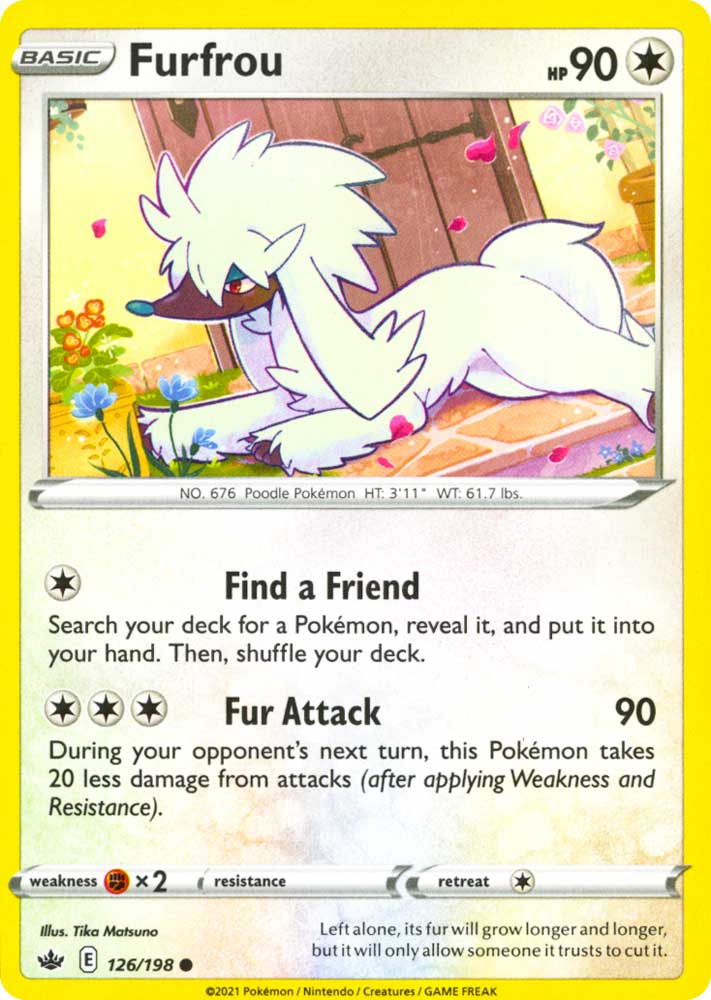 126 / 198 Furfrou Comune normale (EN) -NEAR MINT-