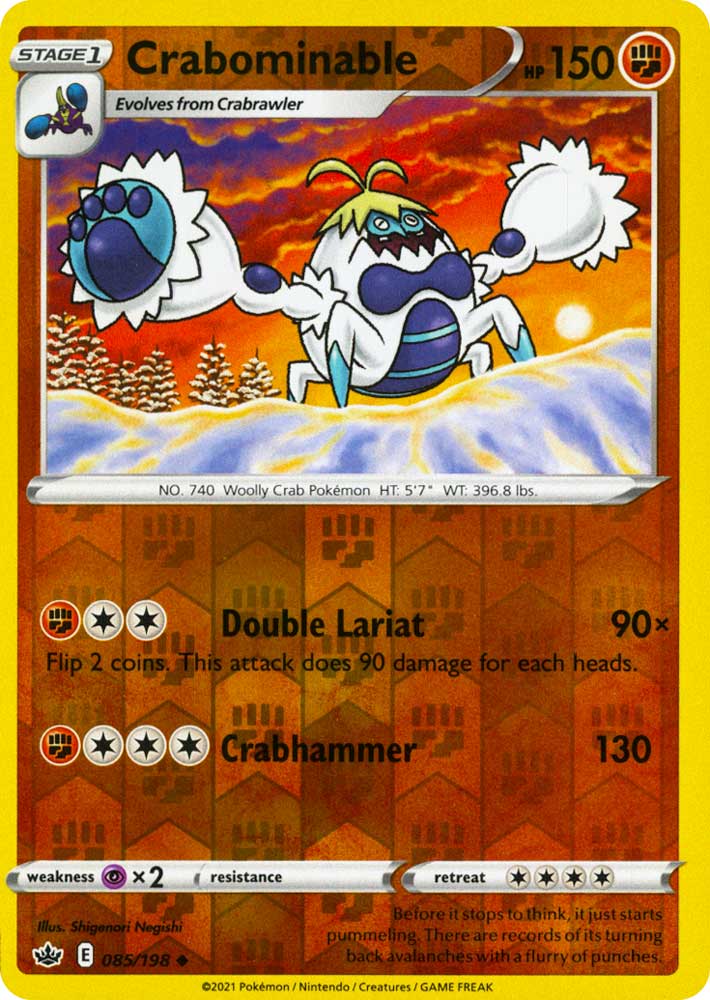 085 / 198 Crabominable Non Comune Reverse foil (EN) -NEAR MINT-
