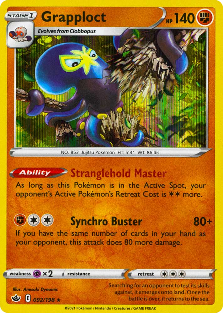 092 / 198 Grapploct Rara Holo foil (EN) -NEAR MINT-