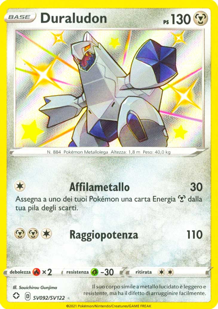 SV092 / SV122 Duraludon Rara Shiny Vault foil (IT) -NEAR MINT-