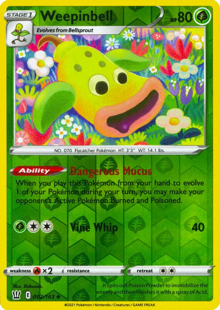 002 / 163 Weepinbell Non Comune Reverse foil (EN) -NEAR MINT-