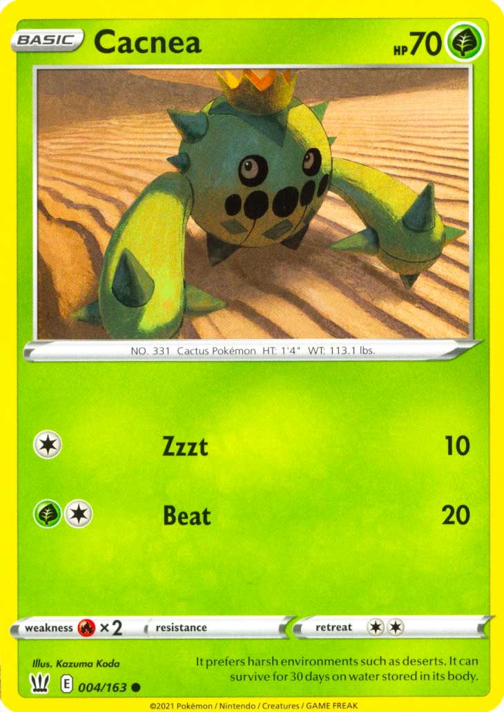 004 / 163 Cacnea Comune normale (EN) -NEAR MINT-