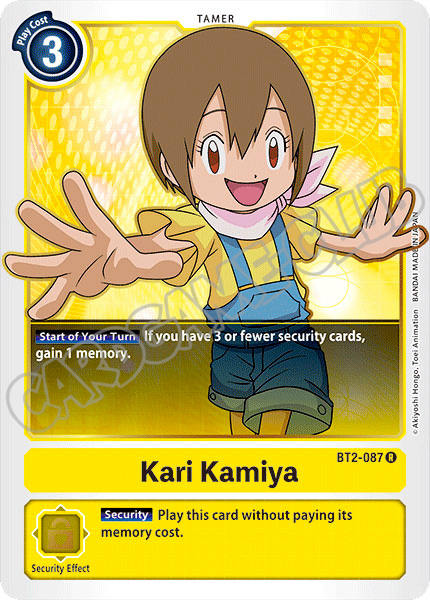 BT02-EN087 Kari Kamiya rara normale (EN) -NEAR MINT-