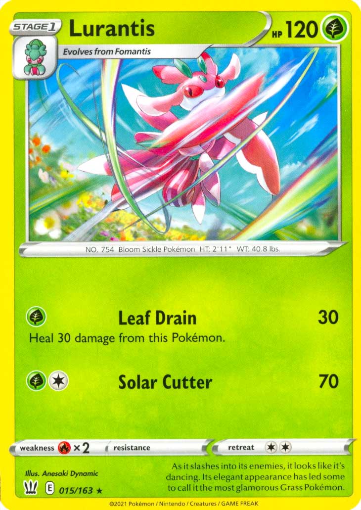 015 / 163 Lurantis Rara normale (EN) -NEAR MINT-
