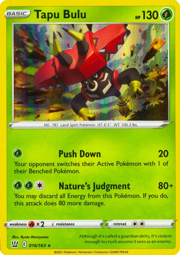 016 / 163 Tapu Bulu Rara Holo foil (EN) -NEAR MINT-