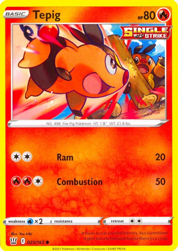 023 / 163 Tepig Comune normale (EN) -NEAR MINT-