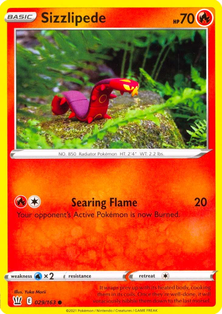 029 / 163 Sizzlipede Comune normale (EN) -NEAR MINT-