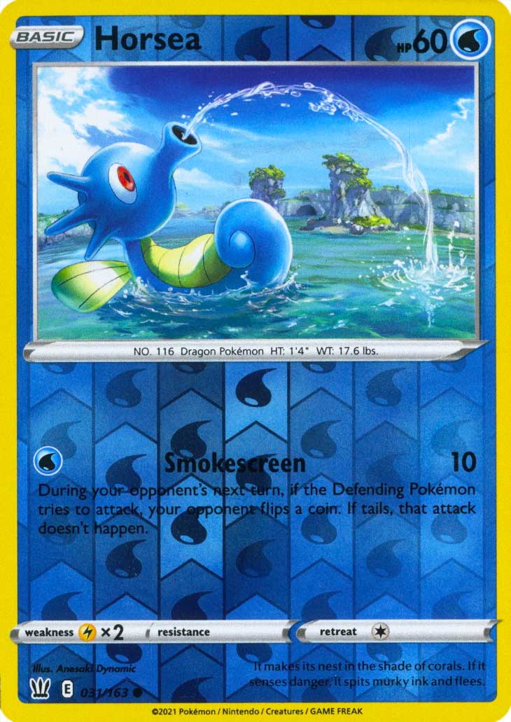 031 / 163 Horsea Comune Reverse foil (EN) -NEAR MINT-