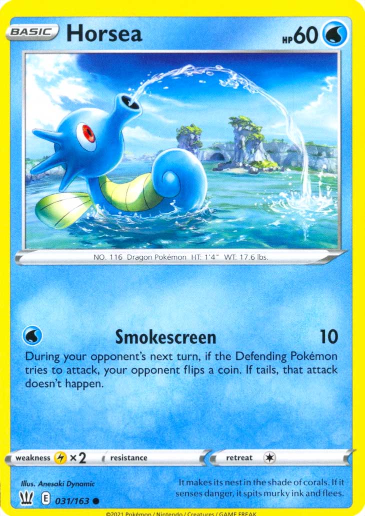 031 / 163 Horsea Comune normale (EN) -NEAR MINT-