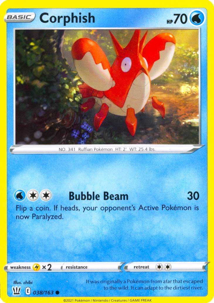 038 / 163 Corphish Comune normale (EN) -NEAR MINT-