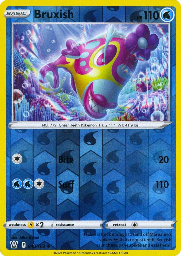 043 / 163 Bruxish Non Comune Reverse foil (EN) -NEAR MINT-