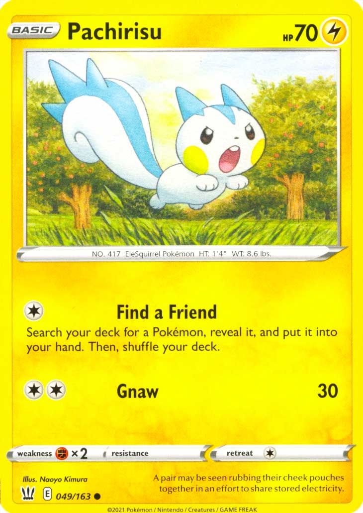 049 / 163 Pachirisu Comune normale (EN) -NEAR MINT-