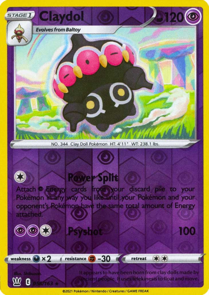 058 / 163 Claydol Rara Reverse foil (EN) -NEAR MINT-