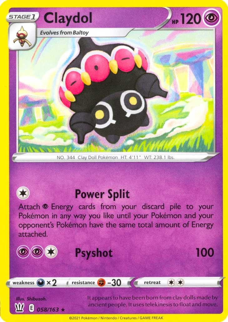058 / 163 Claydol Rara normale (EN) -NEAR MINT-