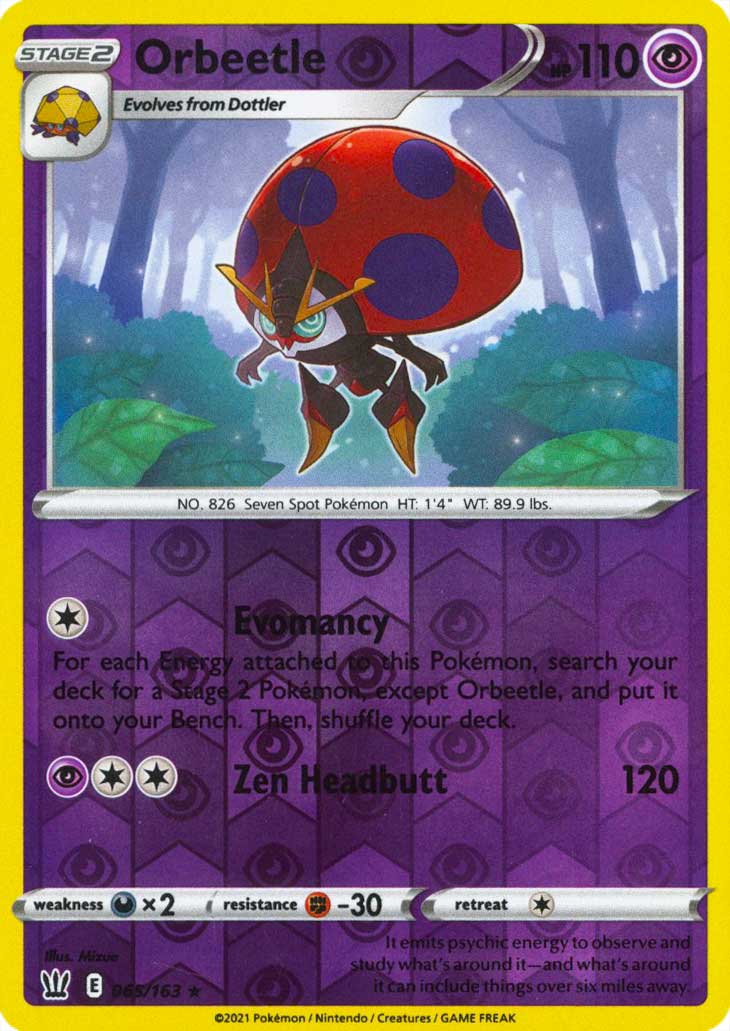065 / 163 Orbeetle Rara Holo Reverse foil (EN) -NEAR MINT-