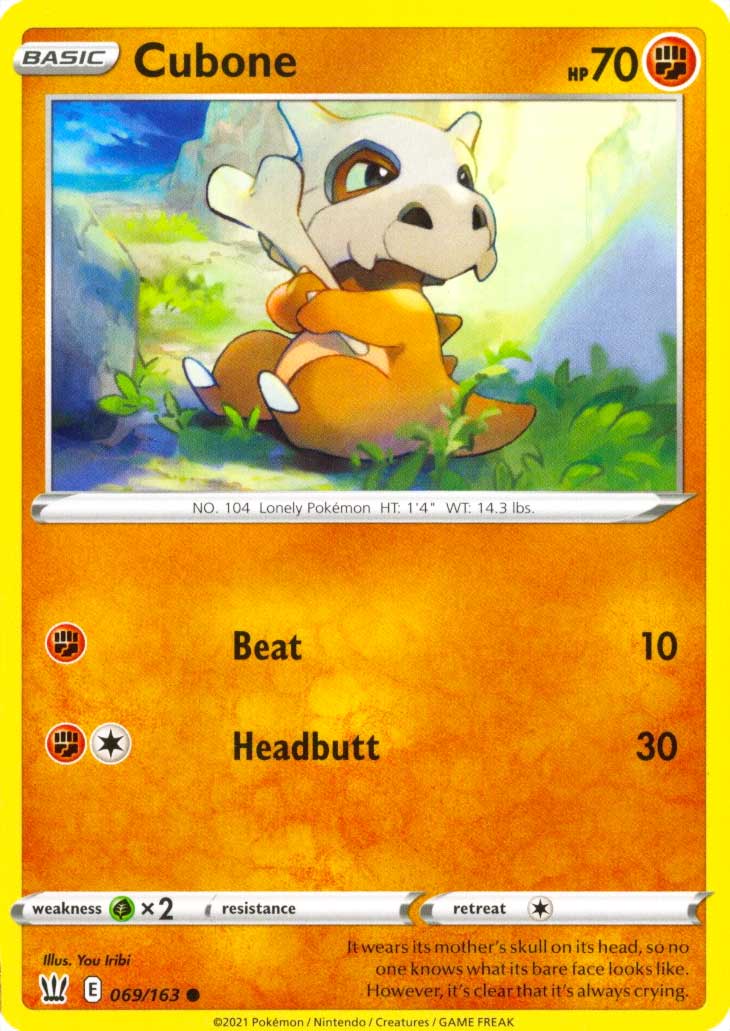 069 / 163 Cubone Comune normale (EN) -NEAR MINT-