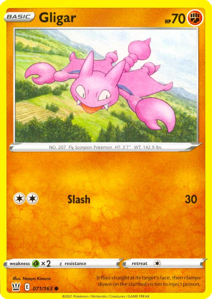 071 / 163 Gligar Comune normale (EN) -NEAR MINT-