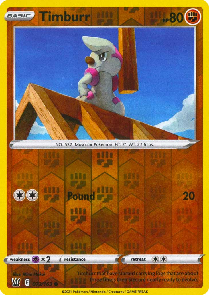 073 / 163 Timburr Comune Reverse foil (EN) -NEAR MINT-