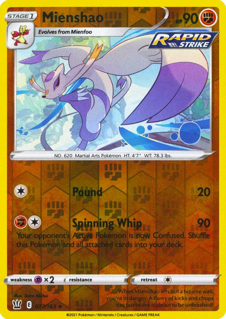 077 / 163 Mienshao Rara Reverse foil (EN) -NEAR MINT-