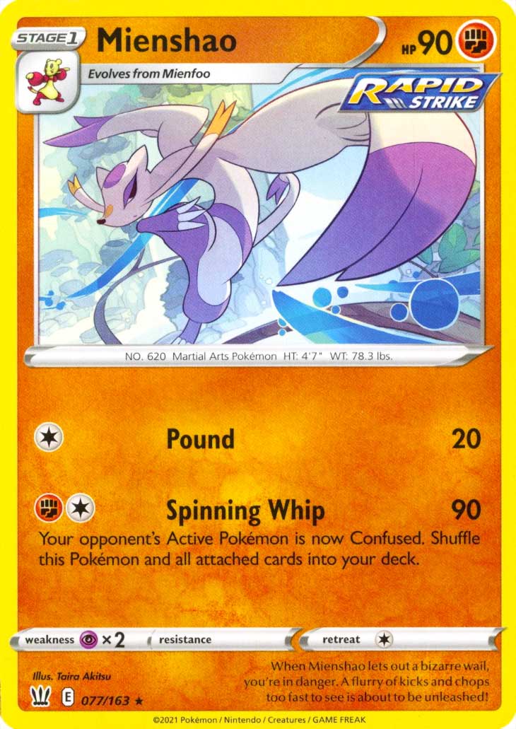 077 / 163 Mienshao Rara normale (EN) -NEAR MINT-