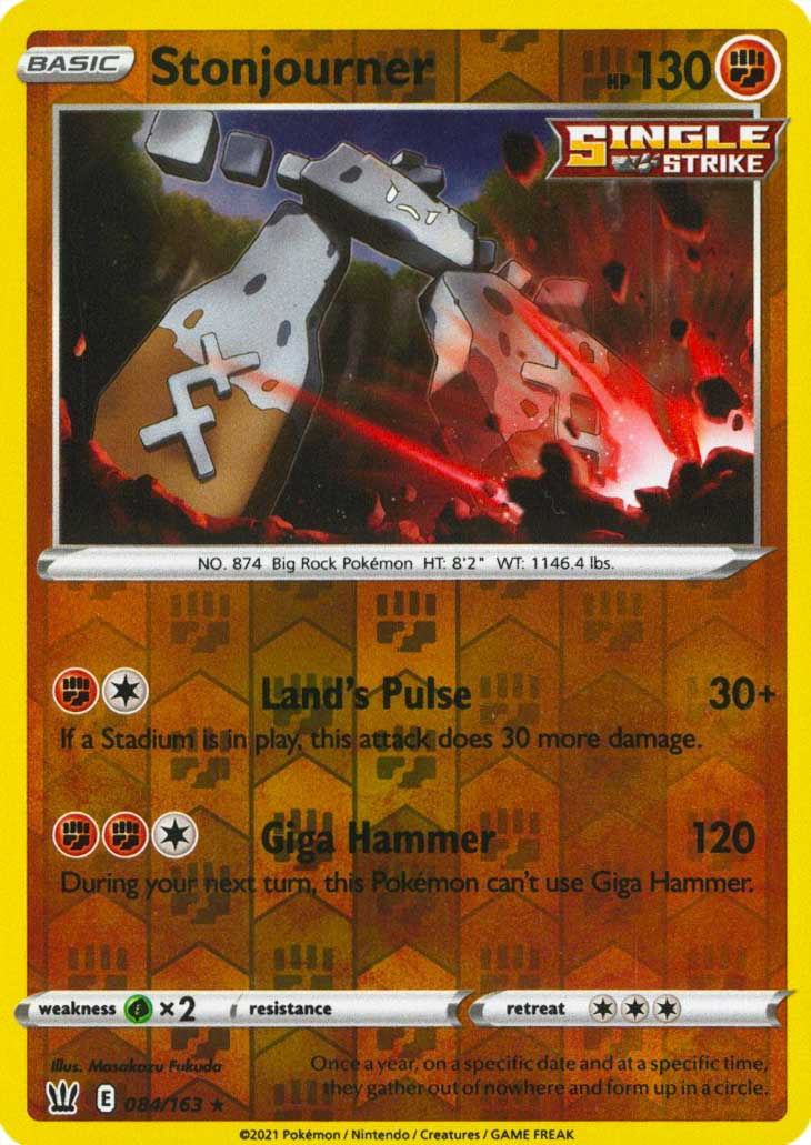 084 / 163 Stonjourner Rara Reverse foil (EN) -NEAR MINT-