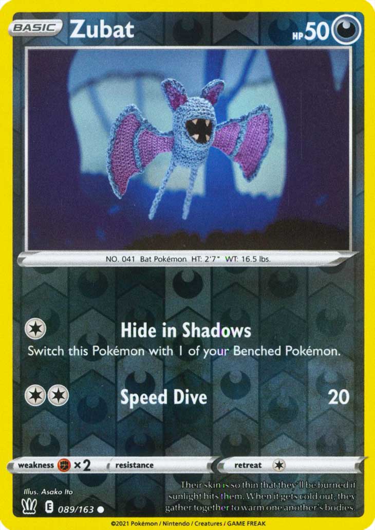 089 / 163 Zubat Comune Reverse foil (EN) -NEAR MINT-