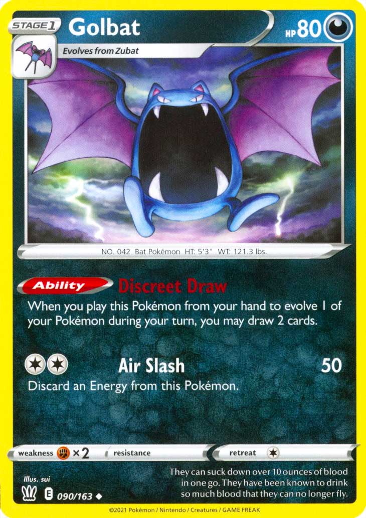 090 / 163 Golbat Non Comune normale (EN) -NEAR MINT-