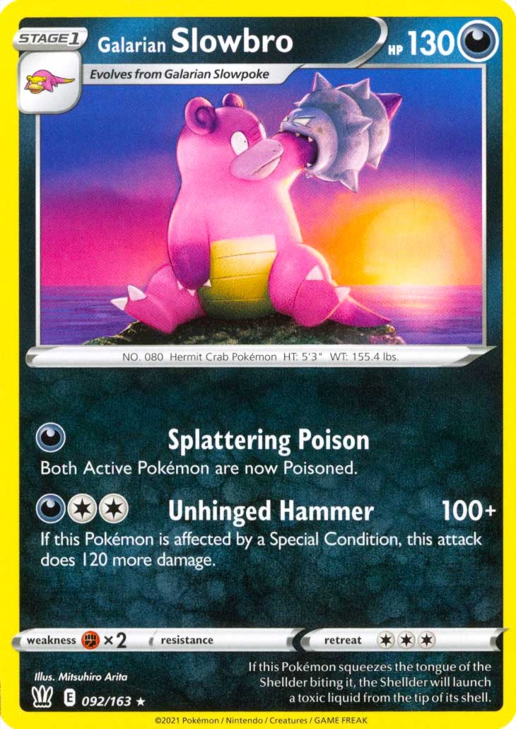 092 / 163 Galarian Slowbro Rara normale (EN) -NEAR MINT-