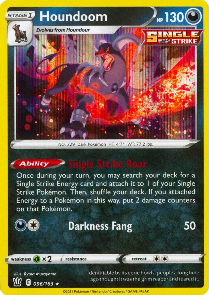 096 / 163 Houndoom Rara Holo foil (EN) -NEAR MINT-