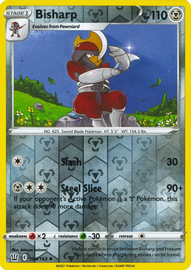 104 / 163 Bisharp Non Comune Reverse foil (EN) -NEAR MINT-