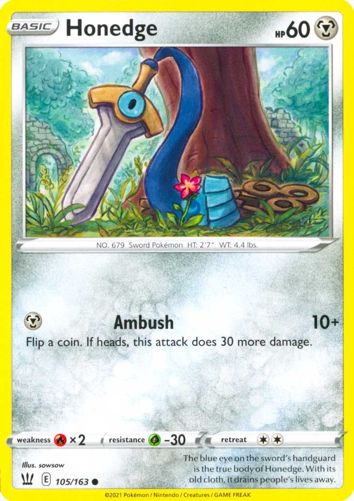 105 / 163 Honedge Comune normale (EN) -NEAR MINT-