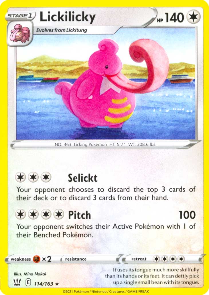 114 / 163 Lickilicky Rara normale (EN) -NEAR MINT-
