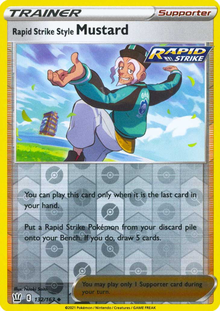 132 / 163 Rapid Strike Style Mustard Non Comune Reverse foil (EN) -NEAR MINT-