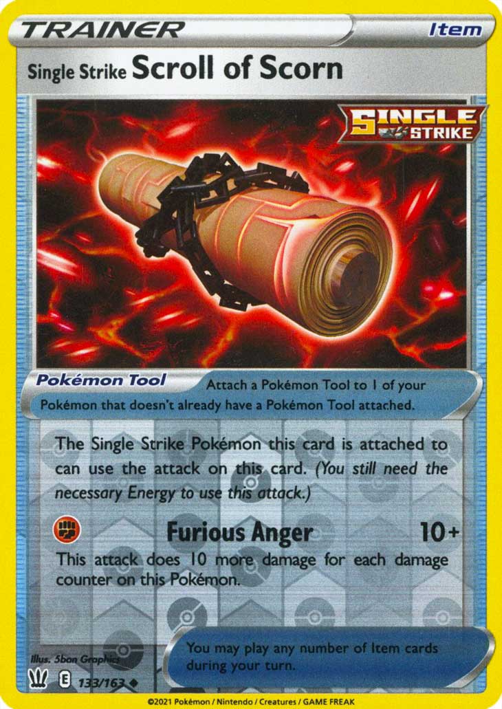 133 / 163 Single Strike Scroll of Scorn Non Comune Reverse foil (EN) -NEAR MINT-