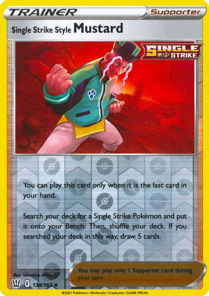 134 / 163 Single Strike Style Mustard Non Comune Reverse foil (EN) -NEAR MINT-