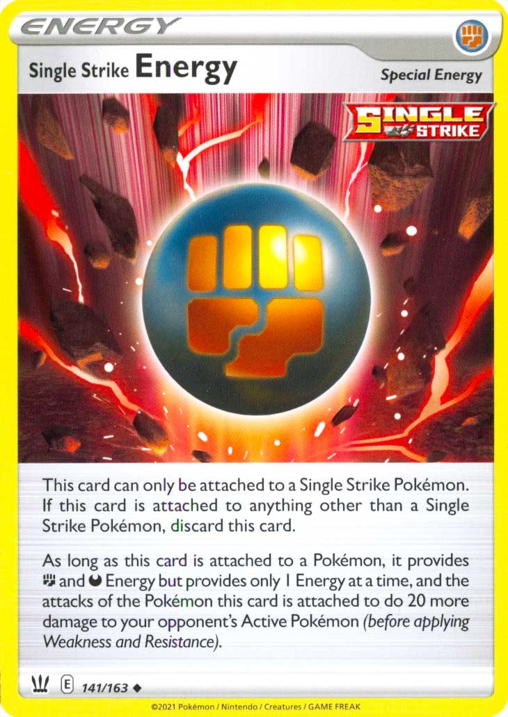 141 / 163 Single Strike Energy Non Comune normale (EN) -NEAR MINT-