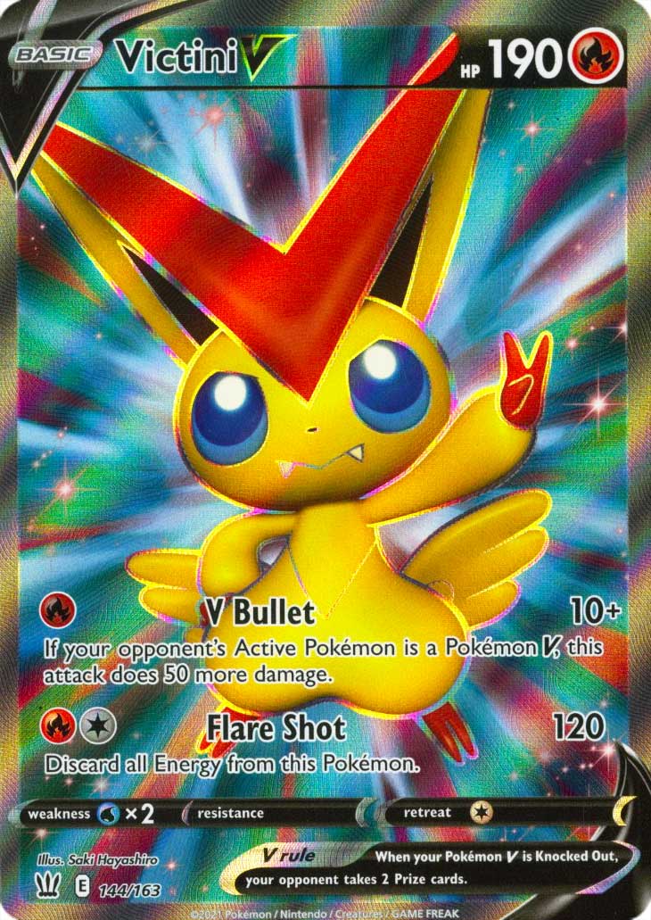 144 / 163 Victini V Ultra Rara V Full Art foil (EN) -NEAR MINT-