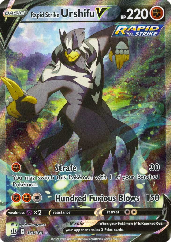 153 / 163 Rapid Strike Urshifu V Ultra Rara V Full Art foil (EN) -NEAR MINT-