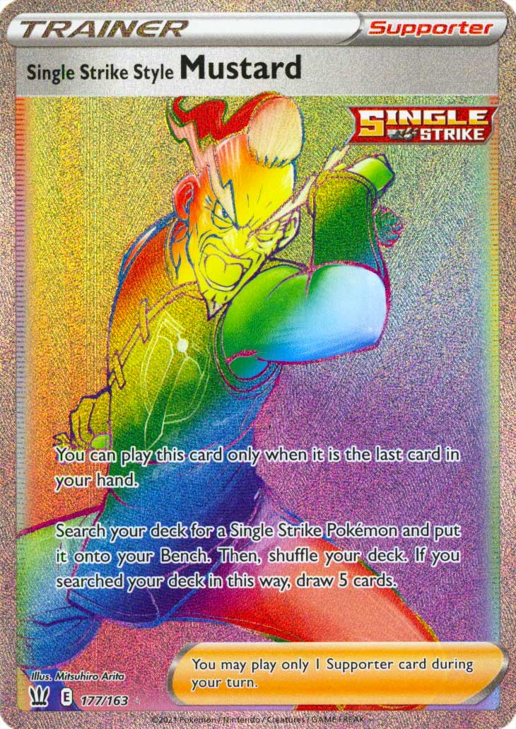 177 / 163 Single Strike Style Mustard Rara Segreta Rainbow foil (EN) -NEAR MINT-