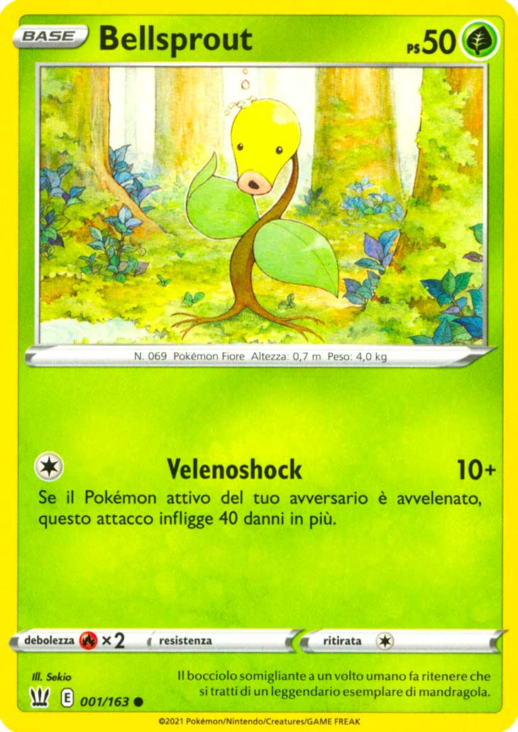 001 / 163 Bellsprout Comune normale (IT) -NEAR MINT-