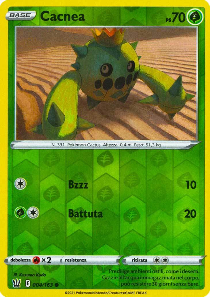 004 / 163 Cacnea Comune Reverse foil (IT) -NEAR MINT-