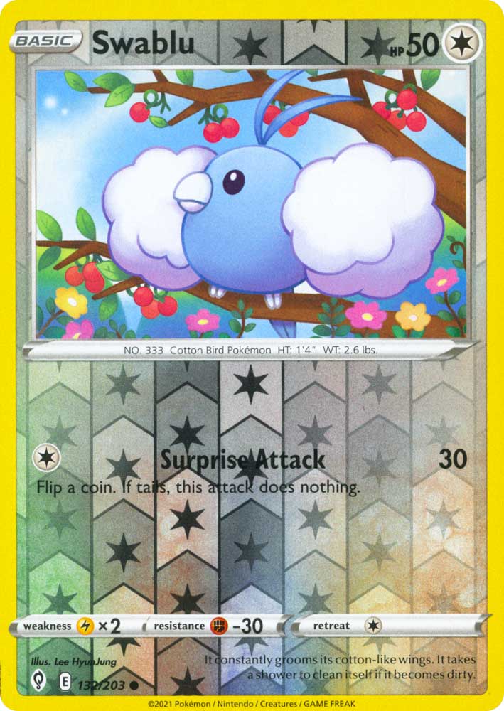 132 / 203 Swablu Comune Reverse foil (EN) -NEAR MINT-