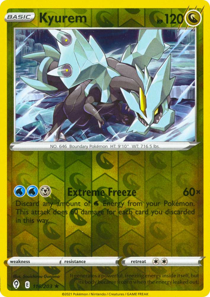 116 / 203 Kyurem Rara Holo Reverse foil (EN) -NEAR MINT-