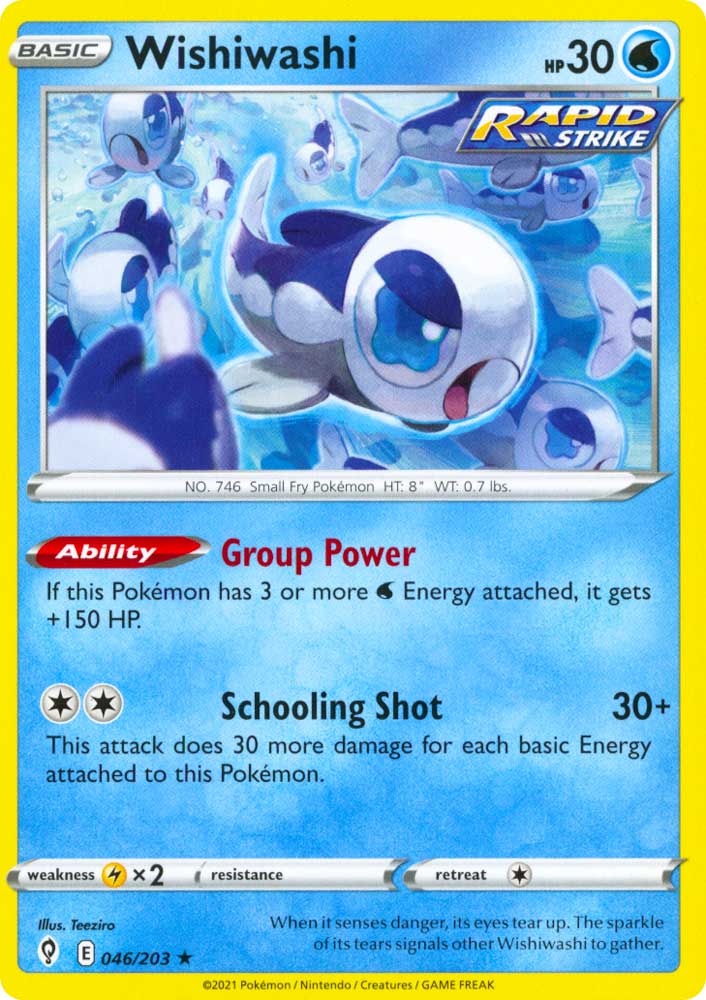 046 / 203 Wishiwashi Rara normale (EN) -NEAR MINT-