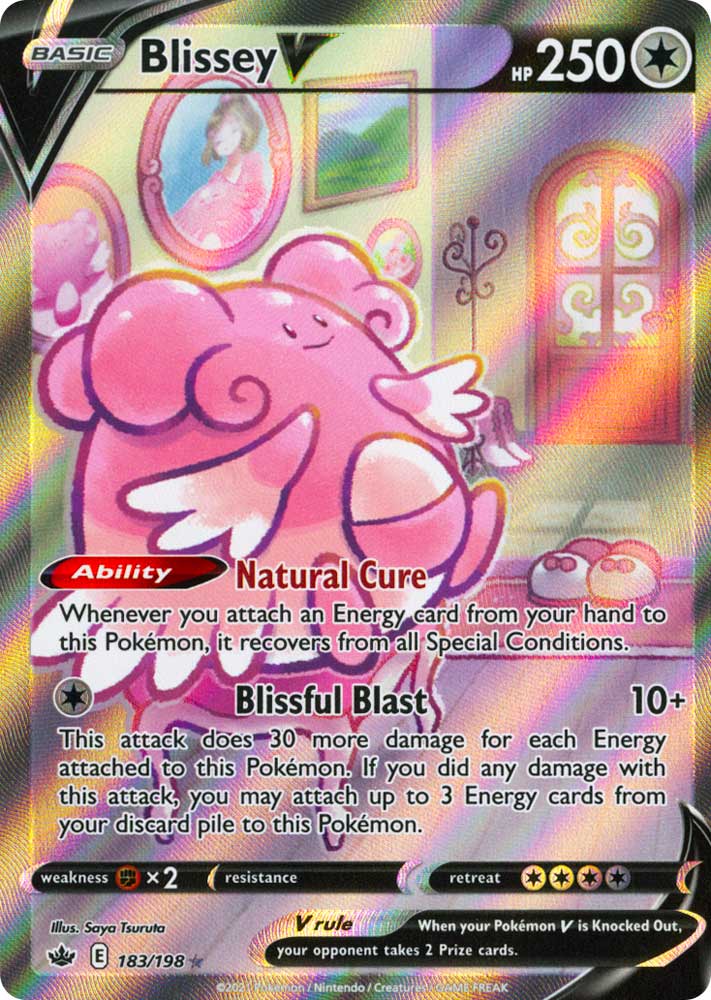 183 / 198 Blissey V Ultra Rara V Full Art foil (EN) -NEAR MINT-