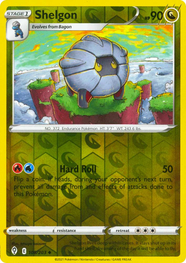 108 / 203 Shelgon Non Comune Reverse foil (EN) -NEAR MINT-