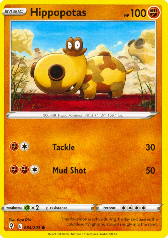084 / 203 Hippopotas Comune normale (EN) -NEAR MINT-