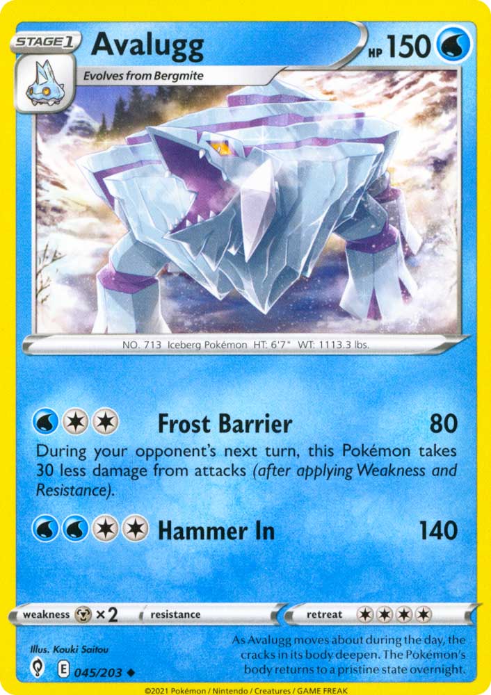 045 / 203 Avalugg Non Comune normale (EN) -NEAR MINT-