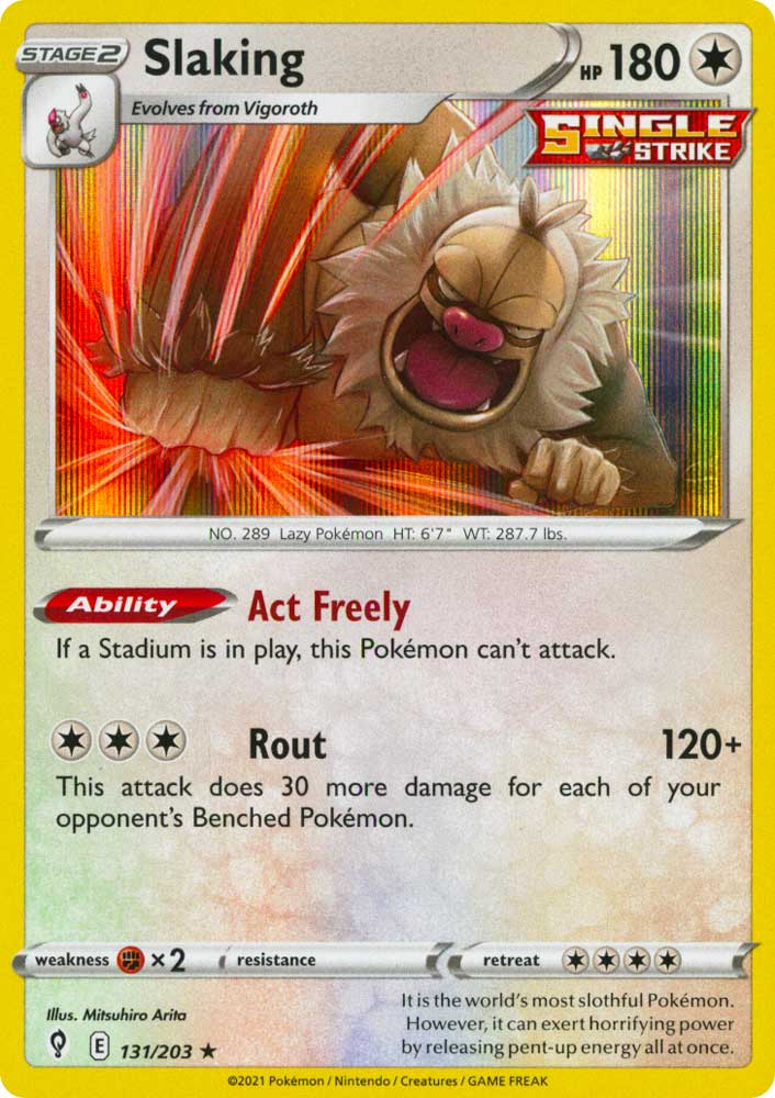 131 / 203 Slaking Rara Holo foil (EN) -NEAR MINT-