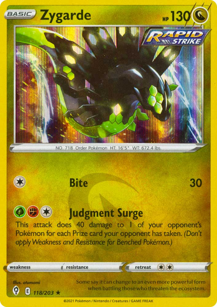 118 / 203 Zygarde Rara Holo foil (EN) -NEAR MINT-